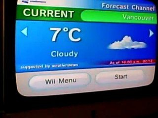 My wii menu