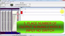 tutorial  to arrange outputs in logix pro/ ladder in plc program