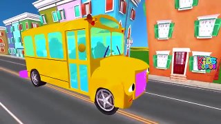 Animals Wheels On The Bus Nursery Rhymes | Cartoon Animals For Children| Animal Rhymes