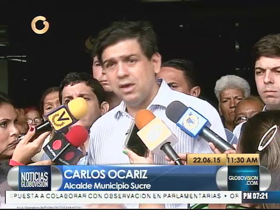 Ocariz solicita autorización para vaciar planta de transferencia