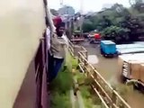 Train surfing indian style