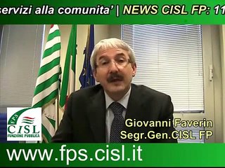 Il Segr.Gen.CISL FP, G.Faverin commenta alcune dichiarazioni del Min.Brunetta sul Pubblico Impiego