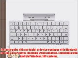 Cooper Cases(TM) K2000 Archos ChefPad Bluetooth Keyboard Dock in White (English QWERTY Keyboard