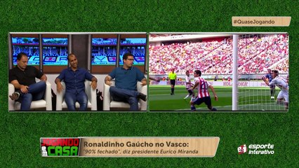 Felipe comenta a possível vinda de Ronaldinho para o Vascão