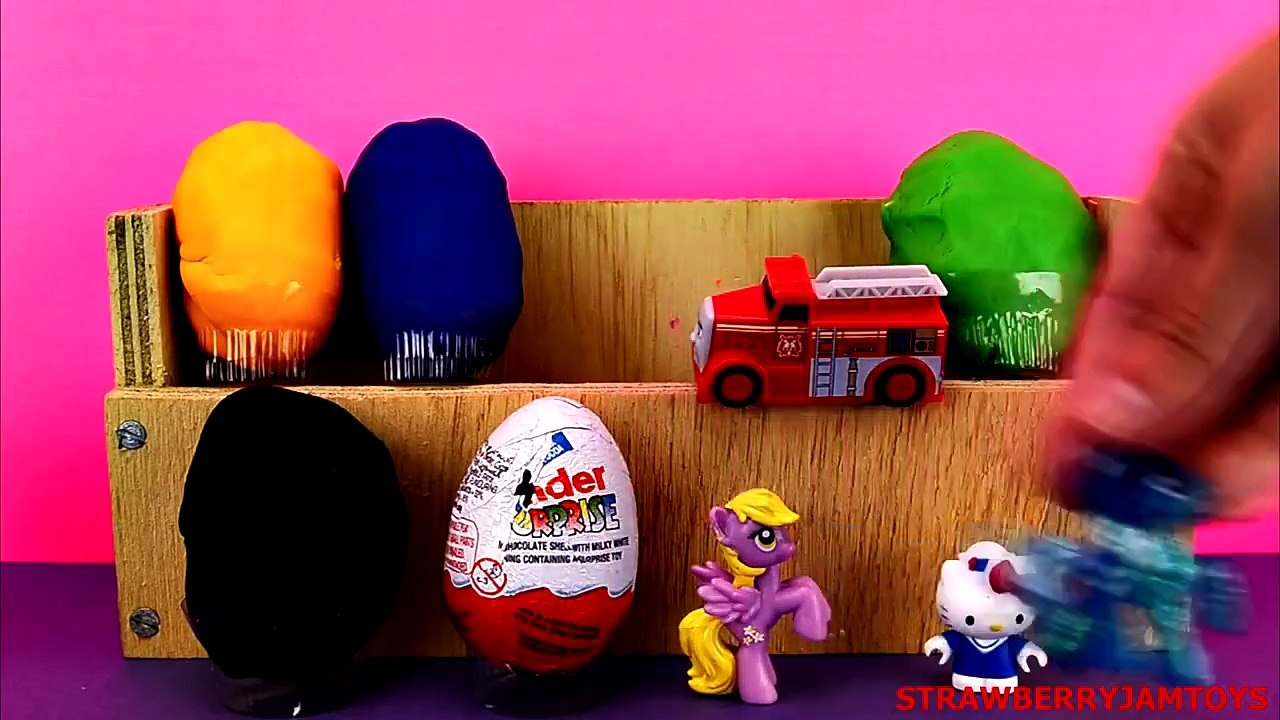 LPS Play Doh Dora The Explorer My Little Pony Moshi Monsters Surprise Eggs StrawberryJamToys