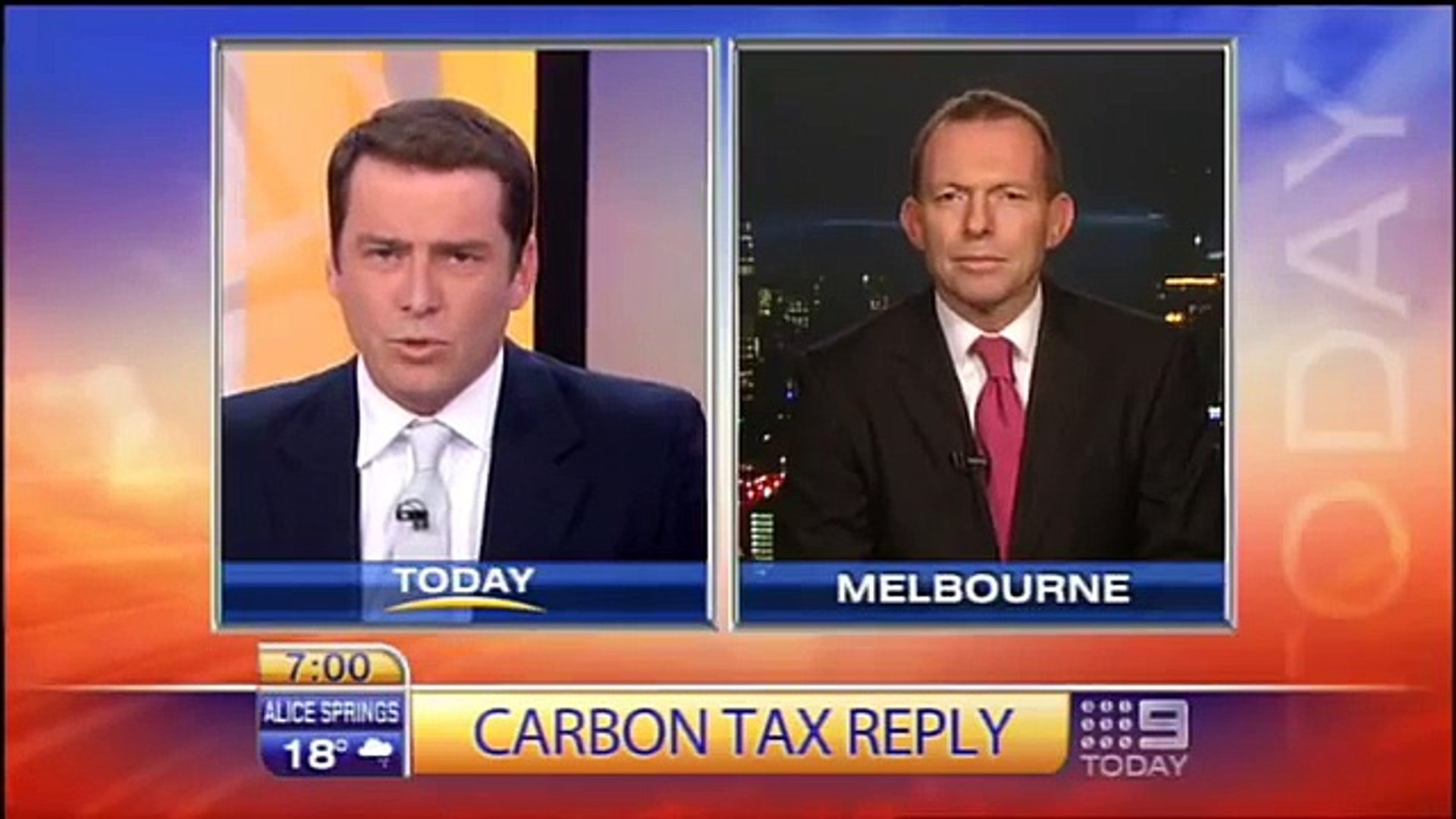 Today Show Latest News Poll after Carbon Tax announcement Australia