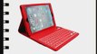 FOME Premium Hard PU Leather Slim Folio Case with Detachable Bluetooth Keyboard Stand for iPad