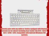 Cooper Cases(TM) K2000 Acer Iconia Tab A110 / A510 / A511 / A700 / A701 Bluetooth Keyboard