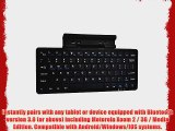 Cooper Cases(TM) K2000 Motorola Xoom 2 / 3G / Media Edition Bluetooth Keyboard Dock in Black