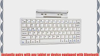 Cooper Cases(TM) K2000 Lenovo IdeaTab Lynx K3011 Bluetooth Keyboard Dock in White (US English