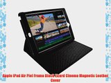 Apple iPad Air Piel Frama Black Lizard Cinema Magnetic Leather Cover