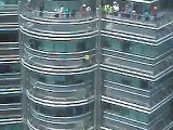 Spiderman at at action at KLCC Tower 2
