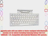 Cooper Cases(TM) K2000 Samsung Galaxy Tab S 8.4 (AMOLED) / LTE Bluetooth Keyboard Dock in White
