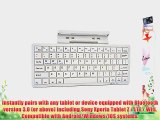 Cooper Cases(TM) K2000 Sony Xperia Tablet Z / LTE / Wifi Bluetooth Keyboard Dock in White (US