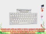 Cooper Cases(TM) K2000 Xiaomi Mi Pad 7.9 Bluetooth Keyboard Dock in White (US English QWERTY