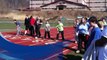 Special olympics track and field time trials at monroe woodbury high school