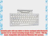 Cooper Cases(TM) K2000 Google Nexus 7 (2013) / FHD (by Asus) Bluetooth Keyboard Dock in White