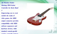 Rock Band 3 Wireless Mustang Pro Guitar Red Wii