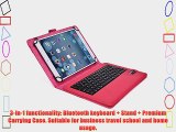 Cooper Cases (TM) Infinite Executive Archos 97 Cobalt Bluetooth Keyboard Folio in Rose Red