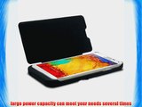 Matek(TM) For SAMSUNG GALAXY NOTE 3 N9000 4200mA External Backup Battery Charger Flip Case