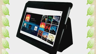 rooCASE Ultra Slim (Black) Leather Case Cover Cover with Stand for Sony S1 Android Tablet Wi-Fi