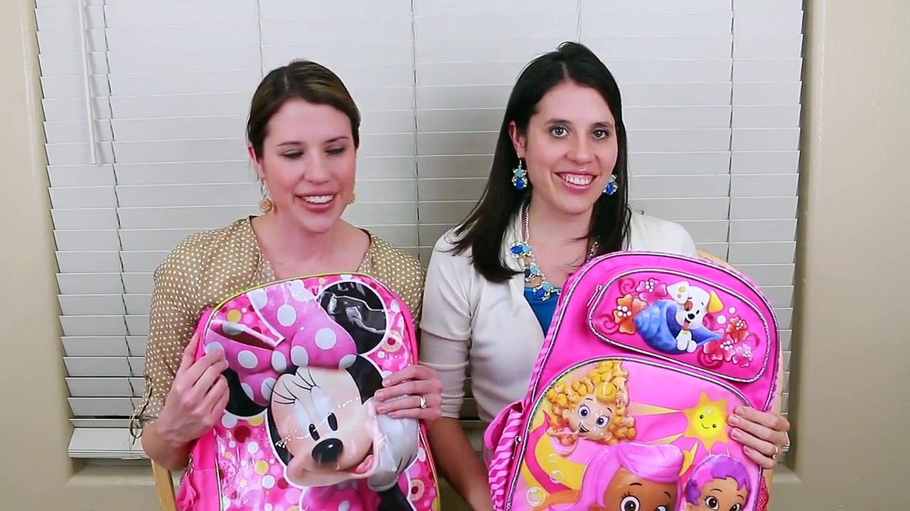 SURPRISE BACKPACKS DisneyCarToys TWINS AllToyCollector Bubble Guppies Minnie Mouse Fashems