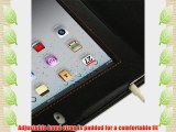 PDair BX2 Black/Orange Stitchings Leather Case for Apple iPad 3 (3rd Generation) / Apple iPad