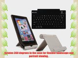 360 Degree Rotating Stand Smart Cover Case for iPad air (5th Generation)   Black Wireless Bluetooth