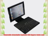 XTEK 360 Degree Rotate Removable Detachable Wireless Bluetooth Keyboard Sliding Cover Case