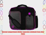 VanGoddy Pindar Sling BLACK PURPLE PLUM Pro Deluxe Shoulder Messenger Carrying Bag for Samsung