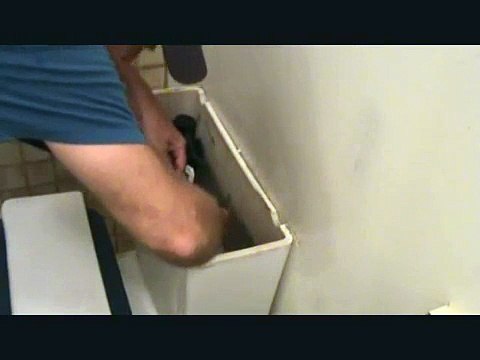 How to replace a toilet handle: Installing the toilet handle