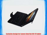 IVSO Bluetooth Keyboard Portfolio Case for Lenovo IdeaTab A10-70 - DETACHABLE Bluetooth Keyboard