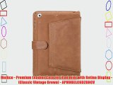 Melkco - Premium Leather Case for iPad mini with Retina Display - (Classic Vintage Brown) -