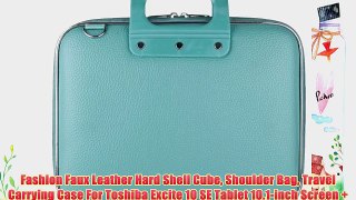 Fashion Faux Leather Hard Shell Cube Shoulder Bag Travel Carrying Case For Toshiba Excite 10