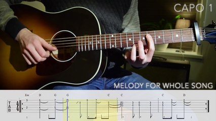 Guitar Tutorial One last time - Ariana Grande