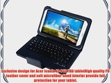 IVSO Acer Iconia A1-840 FHD Bluetooth Keyboard Portfolio Case - DETACHABLE Bluetooth Keyboard