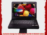 IVSO KeyBook Bluetooth Keyboard Case for ASUS MeMO Pad FHD 10 ME302C Tablet - will only fit