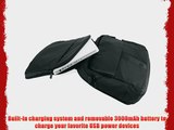 Powerbag Business Class Laptop Carrying Case with Battery for Charging Smartphones Tablets