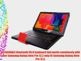 VSTN?Samsung Galaxy Note Pro 12.2 / Tab Pro 12.2 Bluetooth Keyboard Portfolio Case - DETACHABLE