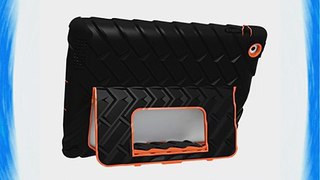 iPad 2/3/4 - Hideaway with Stand - Ruggedized Case - Black - Orange