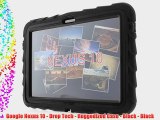 Google Nexus 10 - Drop Tech - Ruggedized Case - Black - Black