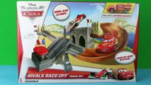 Disney Cars 2 Rivals Race-Off Track 2014 Disney Cars Lightning McQueen, Rip Clutchgoneski Race Cars
