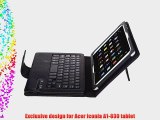 IVSO Acer Iconia A1-830 Bluetooth Keyboard Portfolio Case - DETACHABLE Bluetooth Keyboard Stand