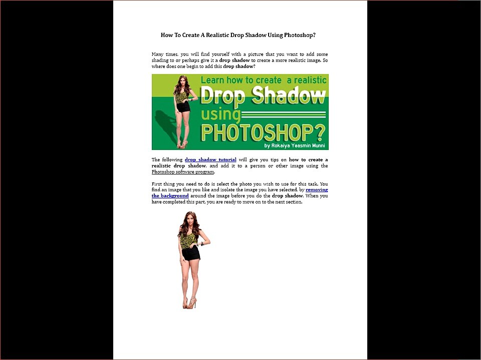 How To Create A Realistic Drop Shadow Using Photoshop