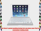 ZAGG Cover Backlit hinged Bluetooth keyboard for iPad Air - White