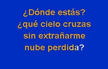 KARAOKE Alejandro Fernandez   Nube viajera