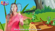 Five Little Speckled Frogs | Action Songs For Children | Kids Action Songs