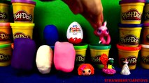 LPS Play Doh Dora The Explorer Disney Princess Ariel Cars 2 Kinder Surprise Eggs StrawberryJamToys