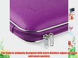 Cady Messenger Cube PURPLE PLUM Ultra Durable Tactical Leather -ette Bag Case fits Samsung