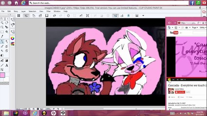 love at first site fnaf foxy x mangle